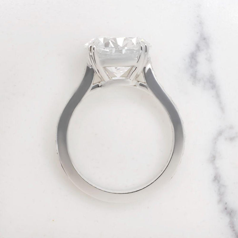 Verde 5ct IGI Certified Lab Grown Round Cut Diamond Ring