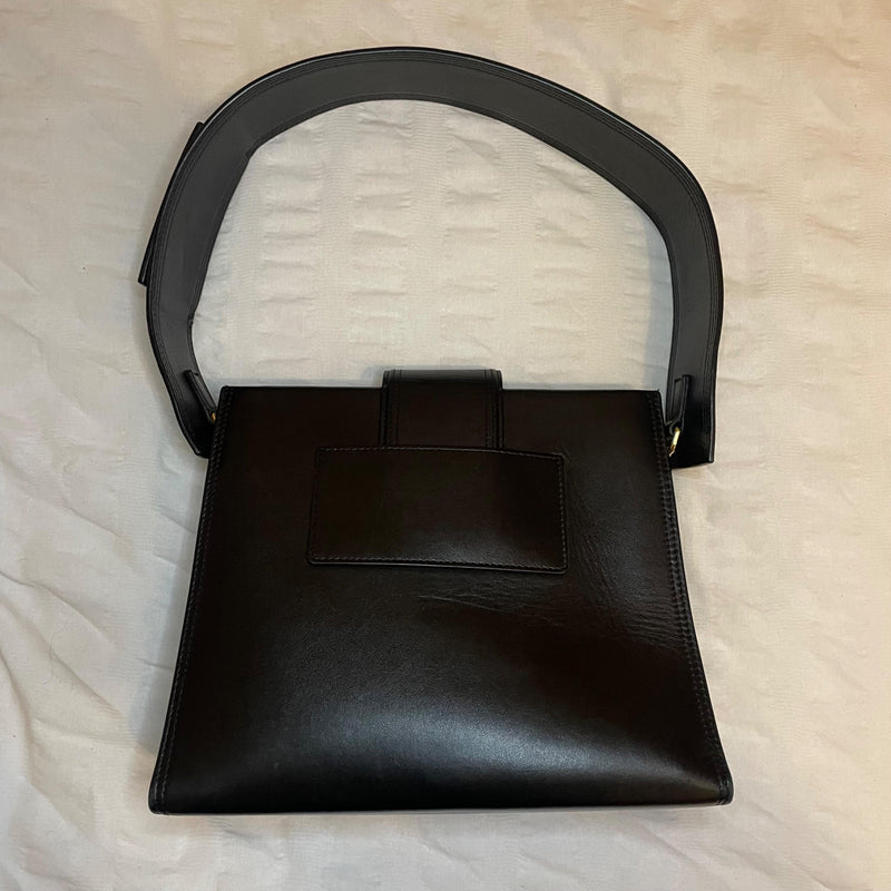 Jacquemus Le Bambino 24 lBlack Leather Shoulder Bag