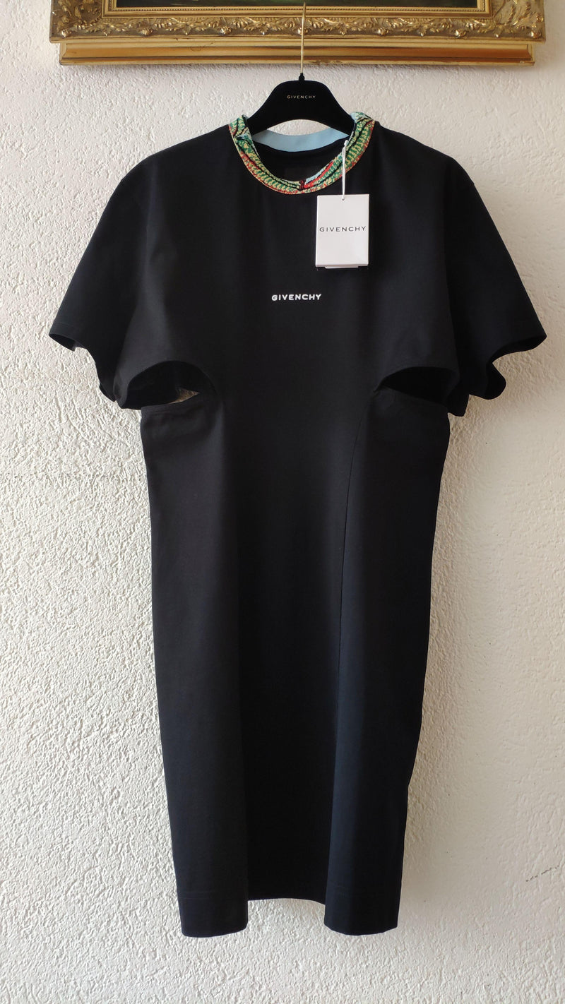 Givenchy Black Cut Out T-Shirt Dress
