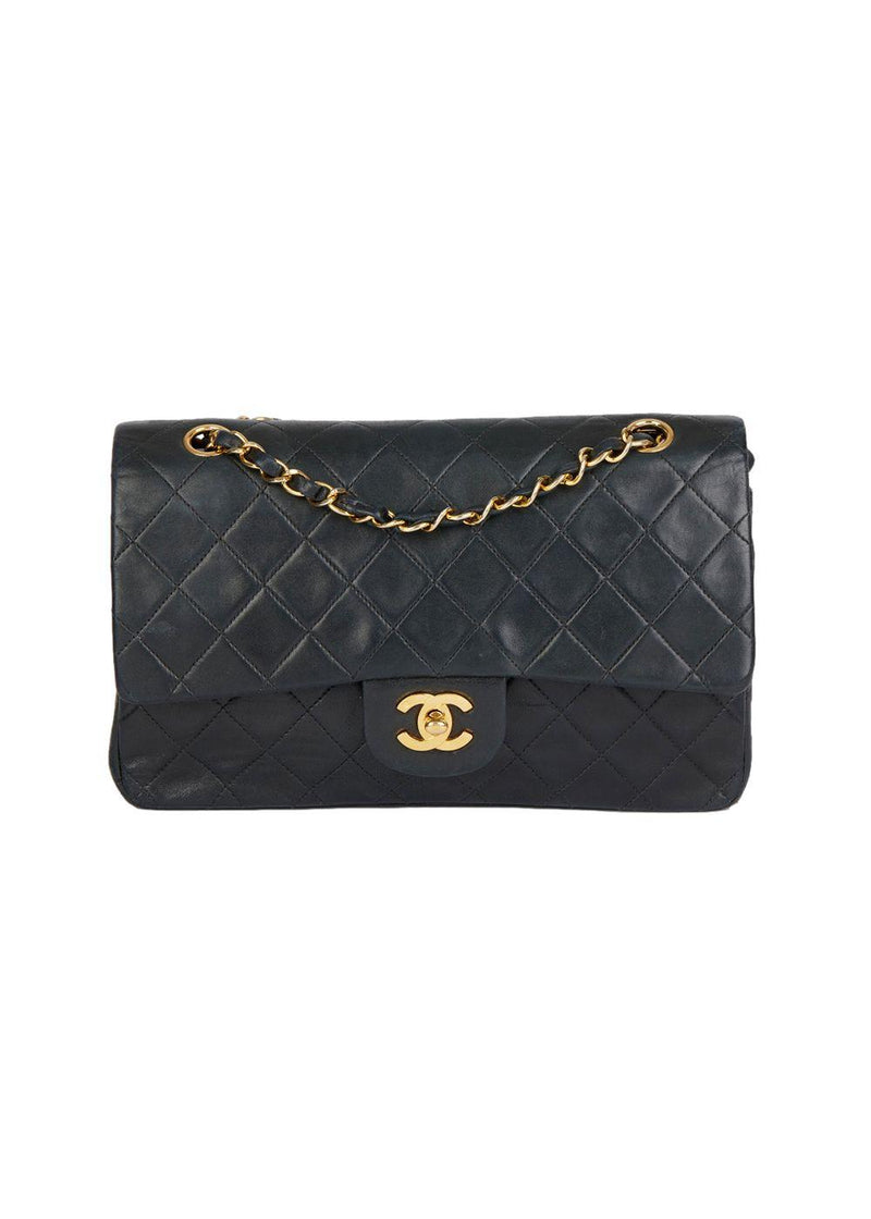 Vintage Lambskin Quilted Medium Double Flap Bag