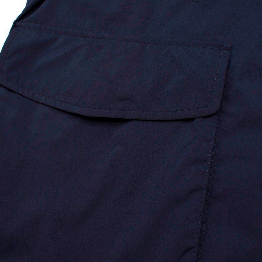 navy nylon lightweight jacket