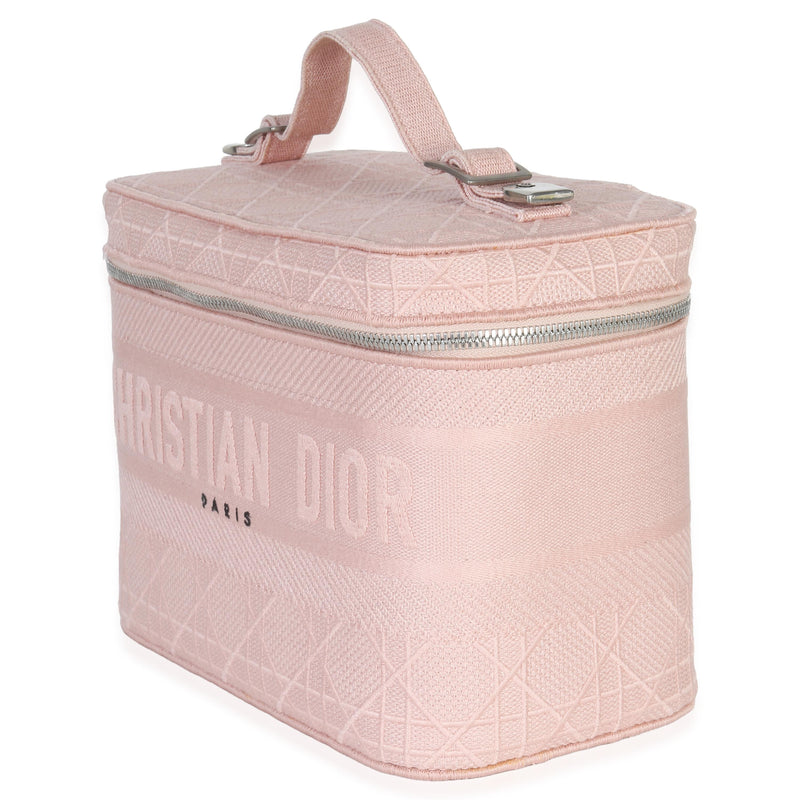 Dior Canvas Embroidered Cannage DiorTravel Vanity Case