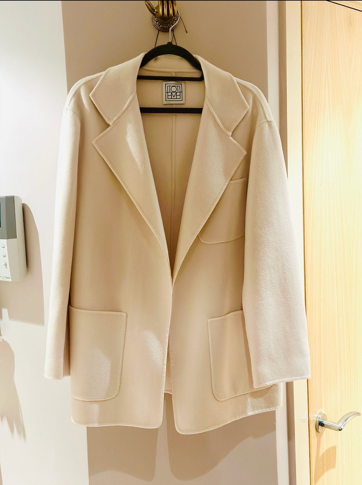 Vanilla Wool Melton Blazer
