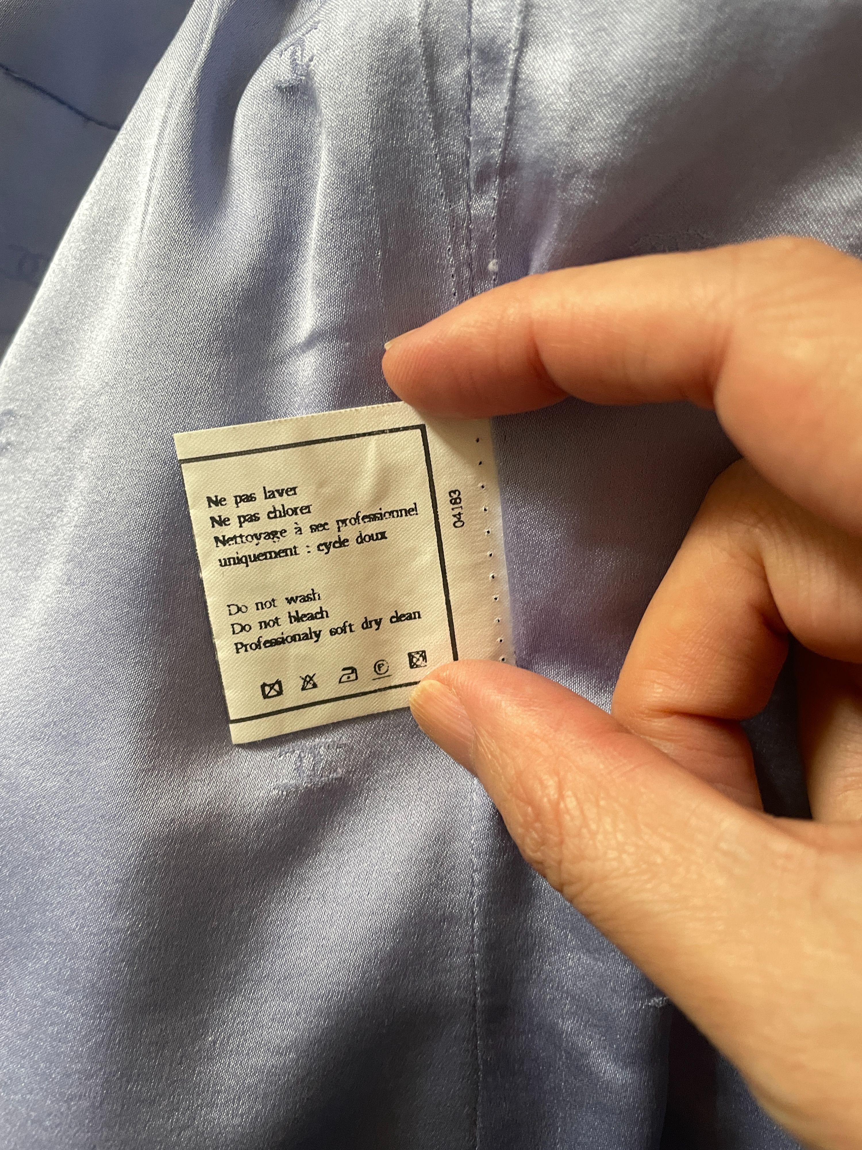 Chanel Lilac Checked Tweed Single Breasted Blazer
