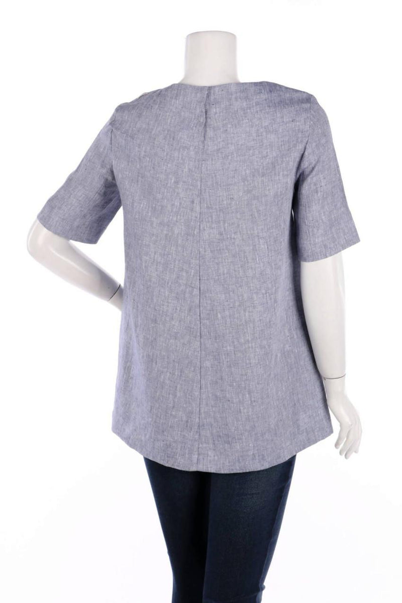 Max Mara Gray Summer Linen Tunic