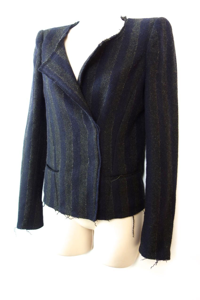 Isabel Marant Striped Distressed Jacket