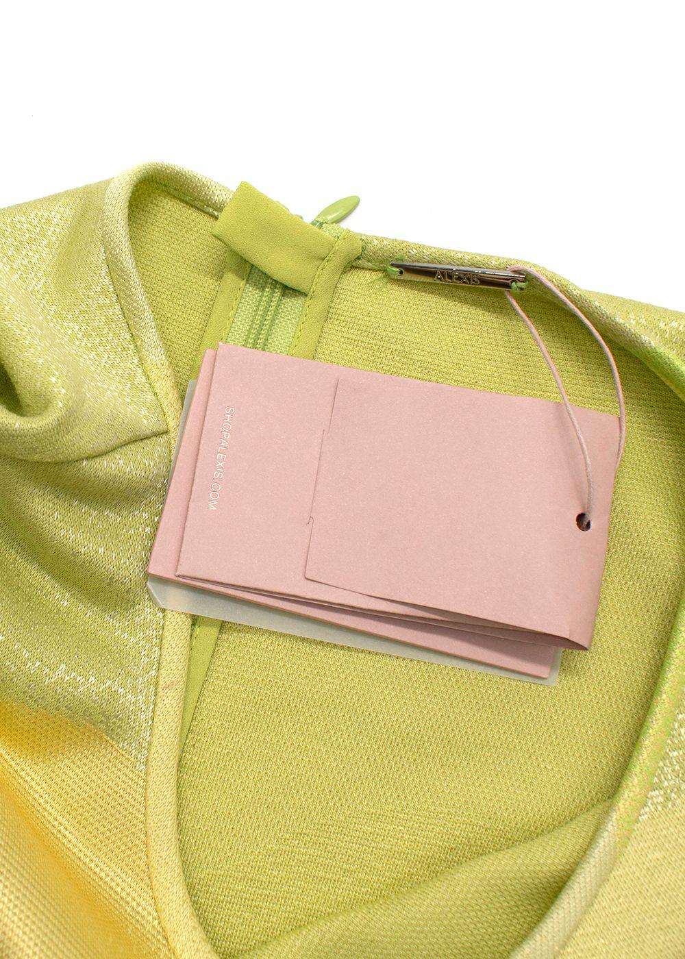 Alexis Lime Wave Serena Dress