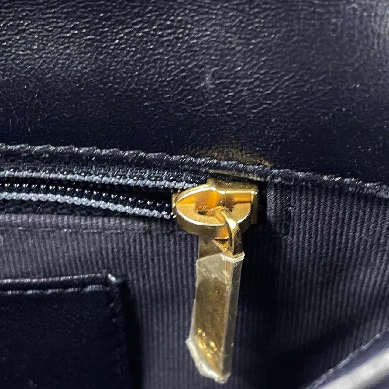 Chanel Navy Blue Funky Town Lambskin Shoulder Bag