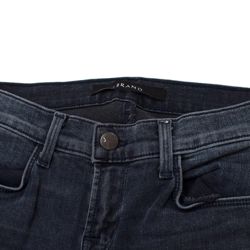 J Brand Dark Blue Zip Skinny Jeans