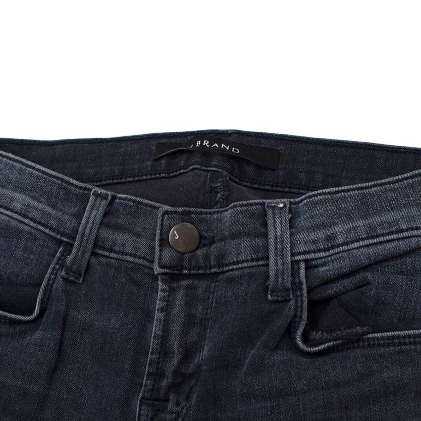 J Brand Dark Blue Zip Skinny Jeans