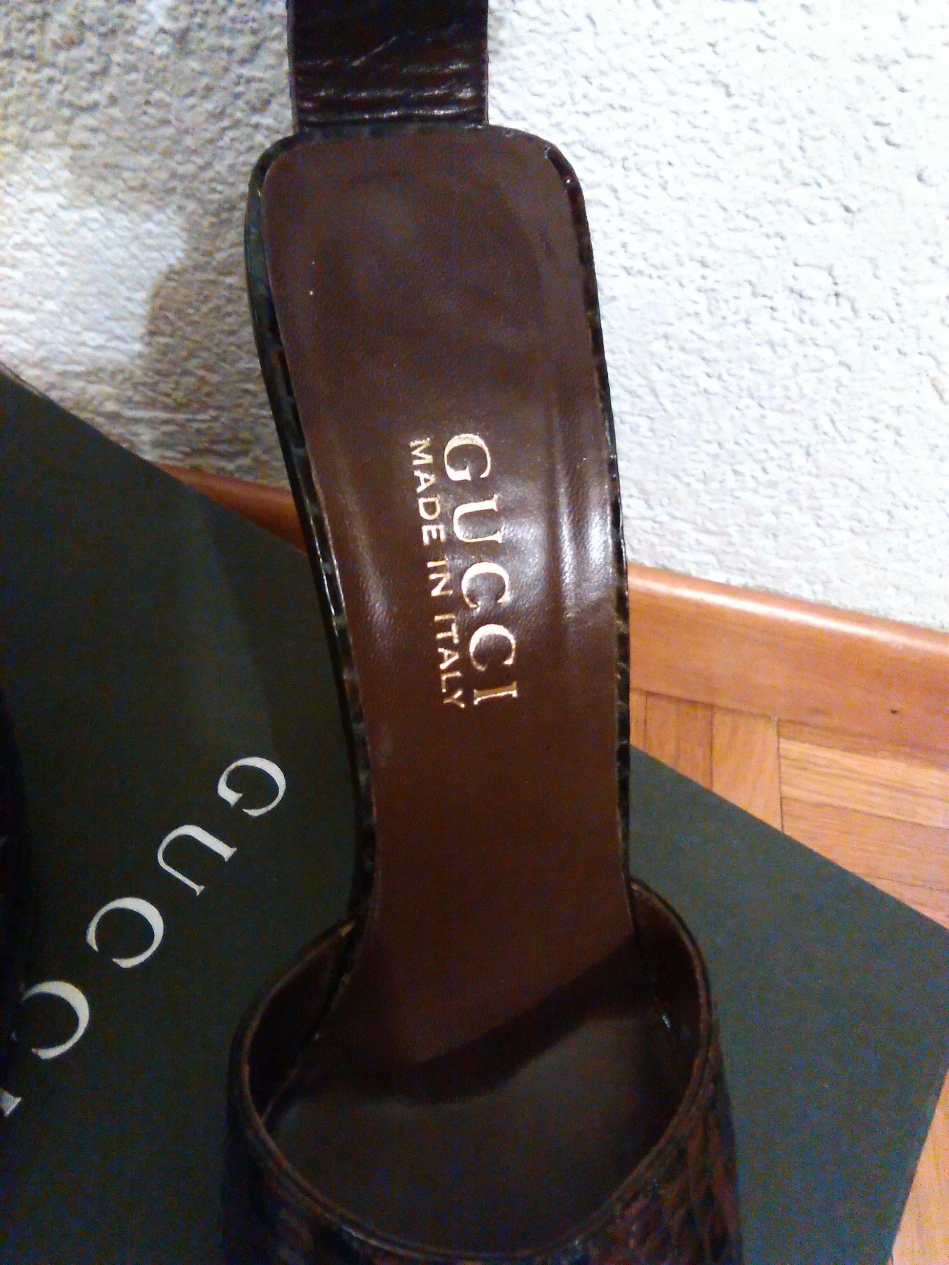 Gucci Snakeskin Decollete Stiletto Heels