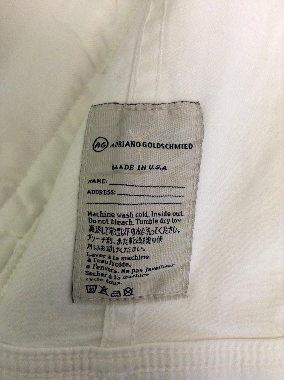 Adriano Goldschmied White Denim Vest