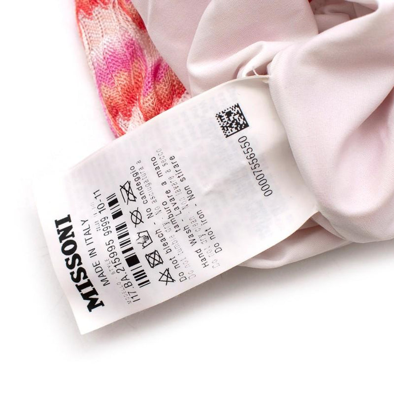 Missoni Kids Pink open-back Swimsuit