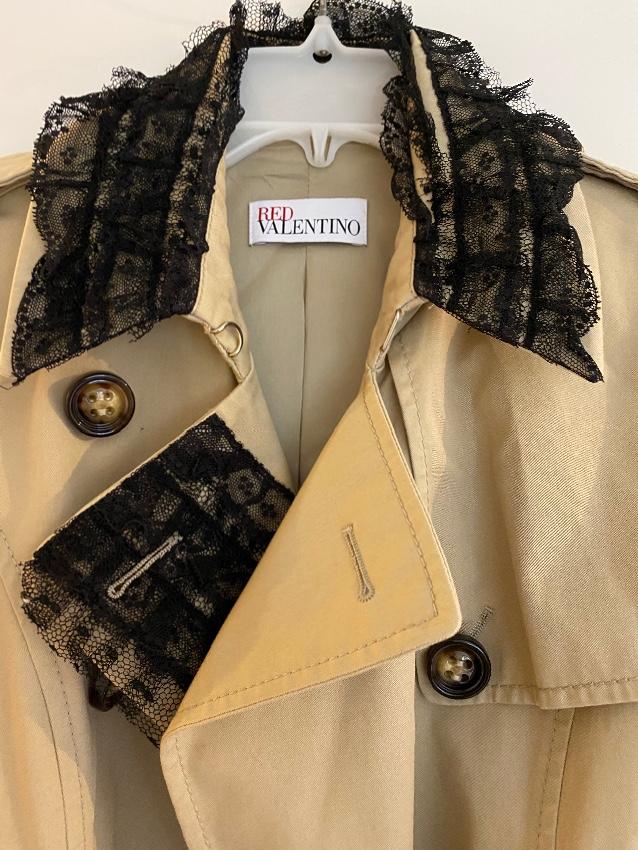 Red Valentino beige cotton trench coat