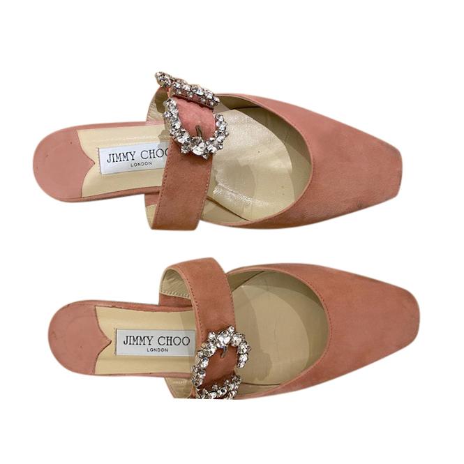 Jimmy Choo Candyfloss Suede Gee Flats