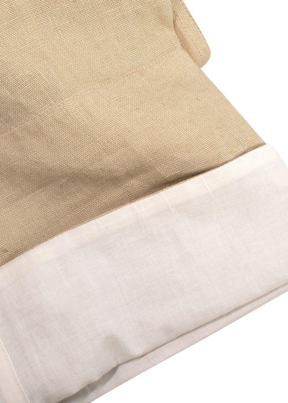 Loewe Beige Straight Leg Linen Trousers