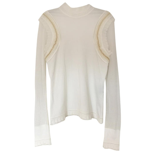 Roberto Cavalli Ruffle Gold Chain Jumper