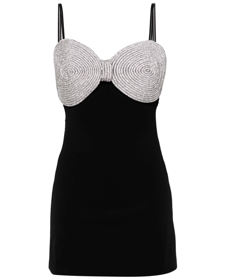 March & March Crystal-embellished Mini Dress