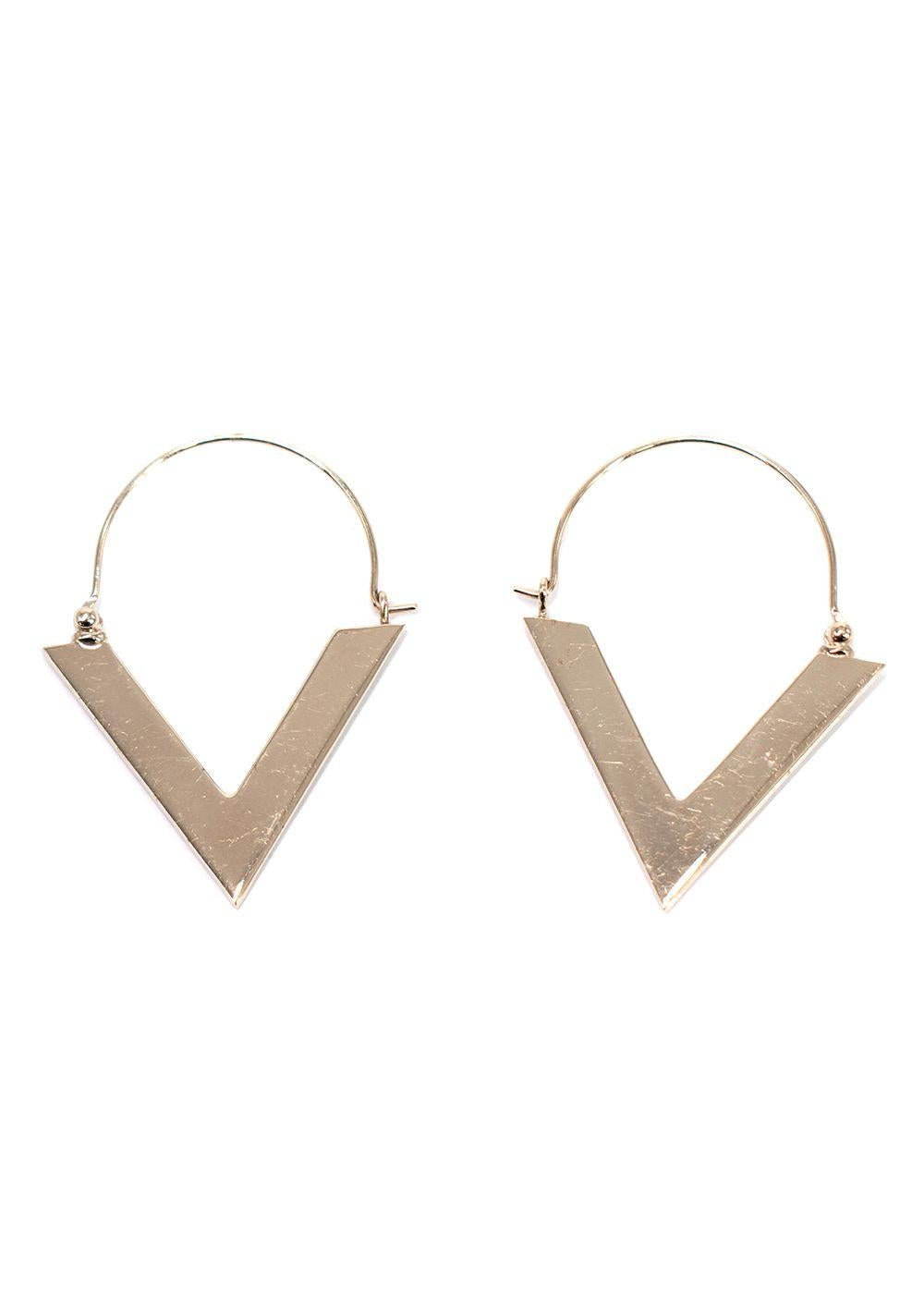 Valentino V Hoop Earrings