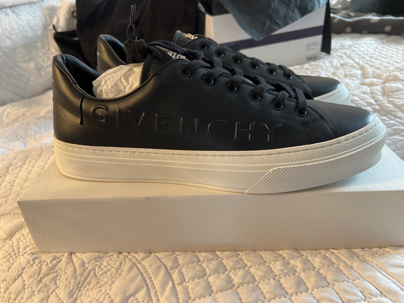 Givenchy Black Leather Trainers