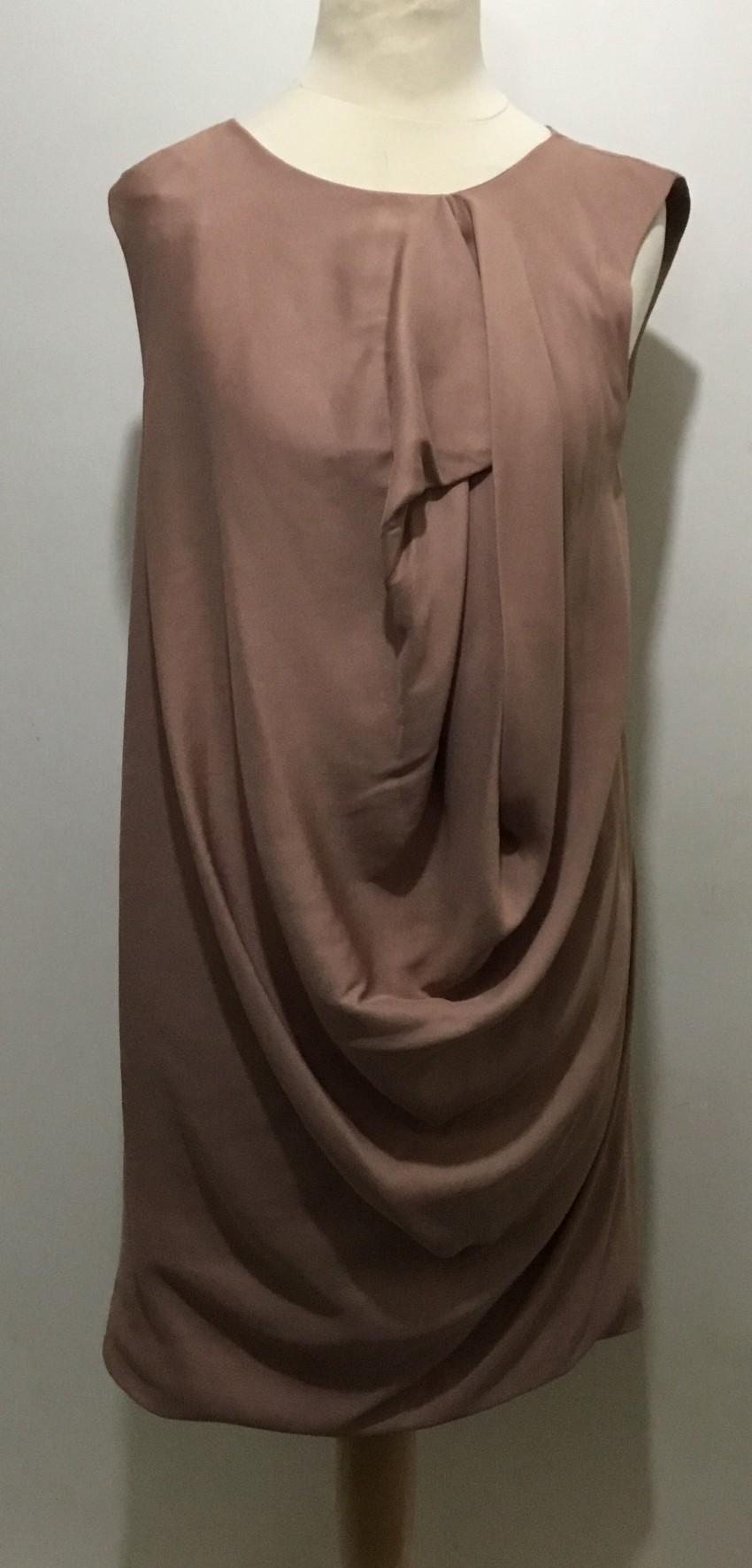 Halston Heritage Dusky Pink draped dress