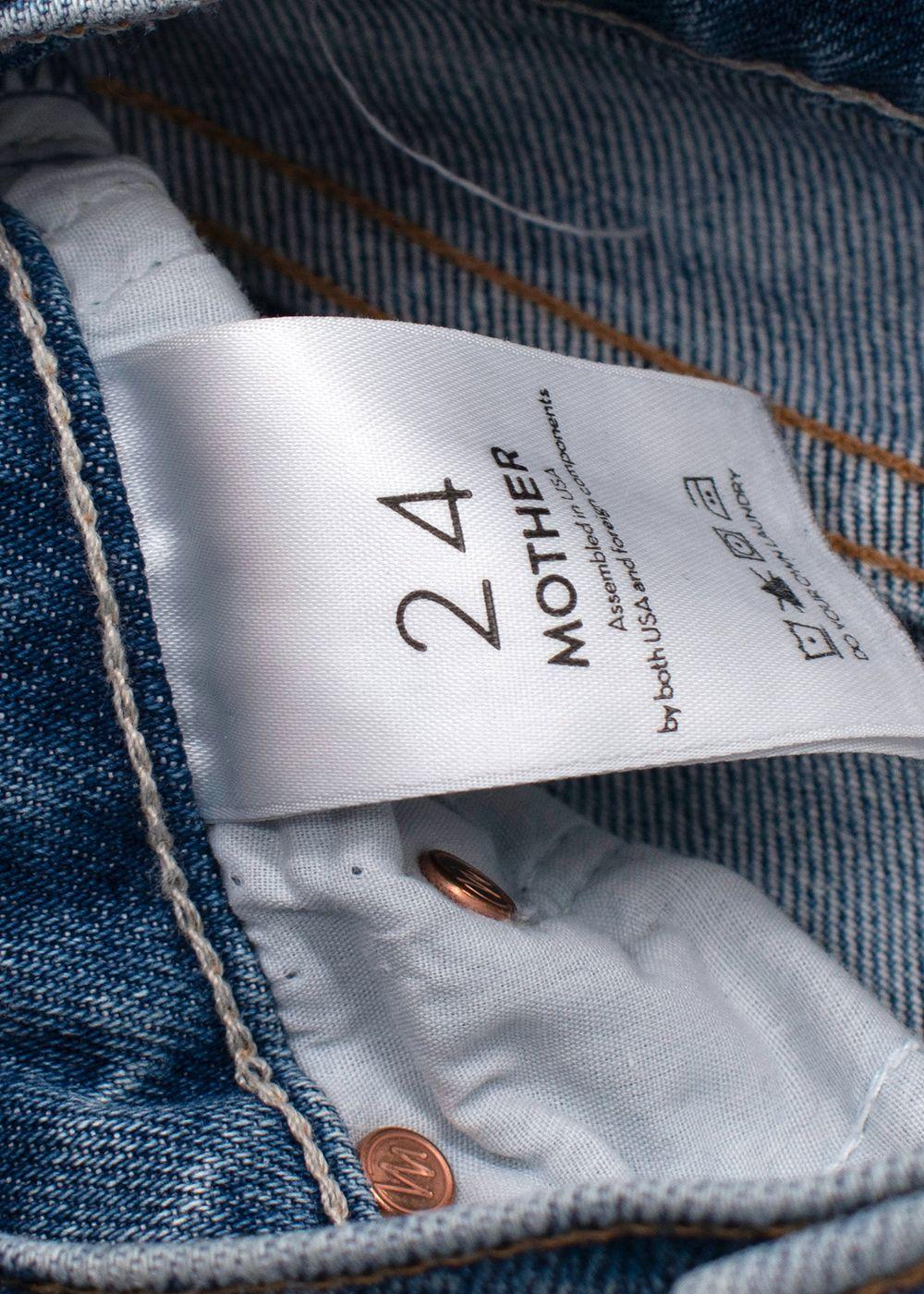Mother Blue High Waisted Rider Skimp Jeans
