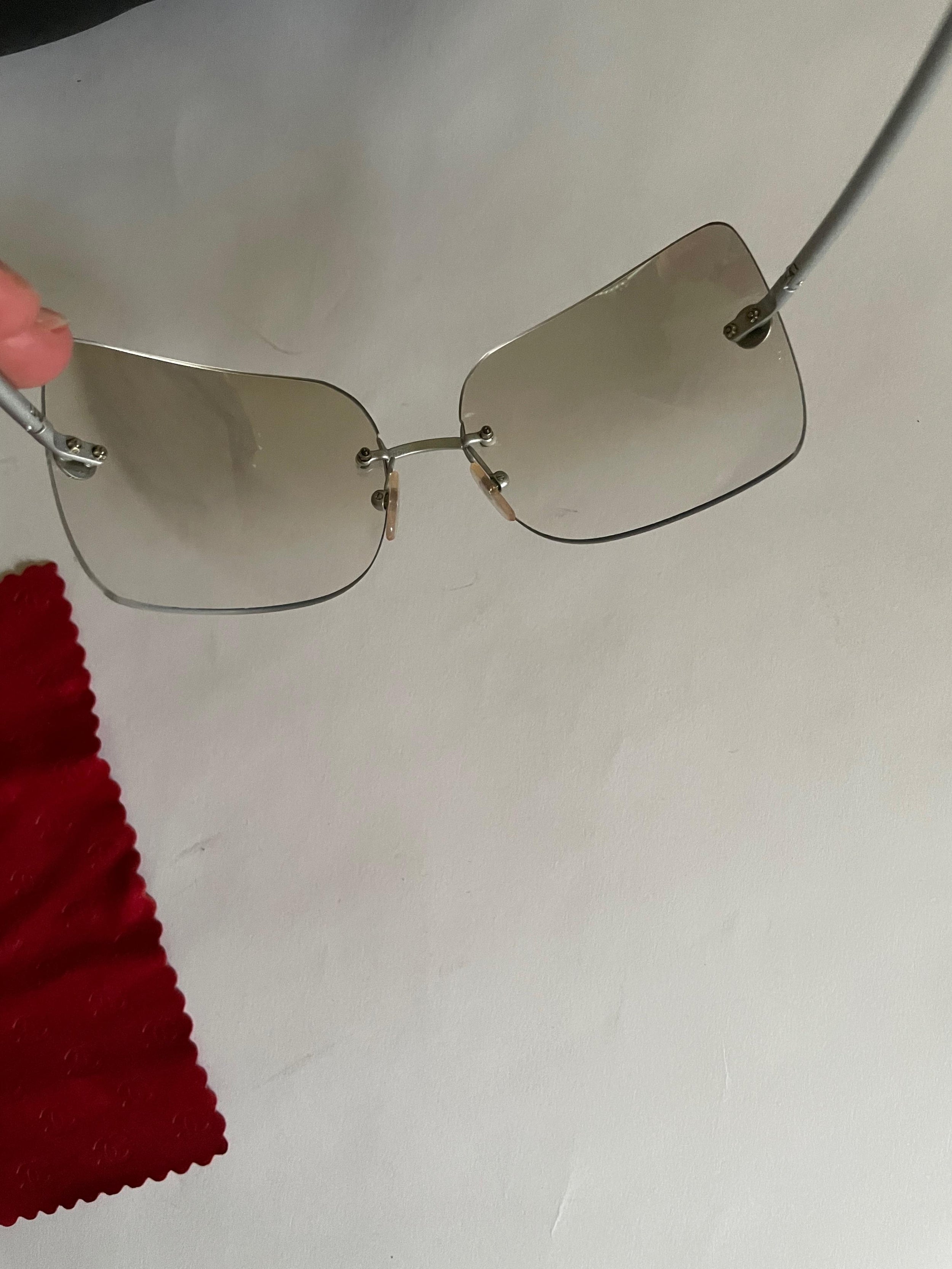 Vintage square gradient lens sunglasses