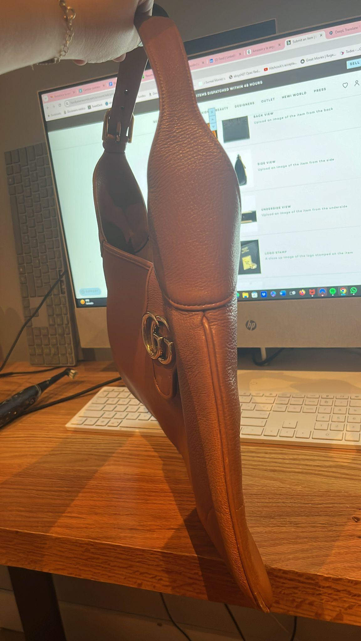 Gucci Camel Aphrodite Shoulder Bag