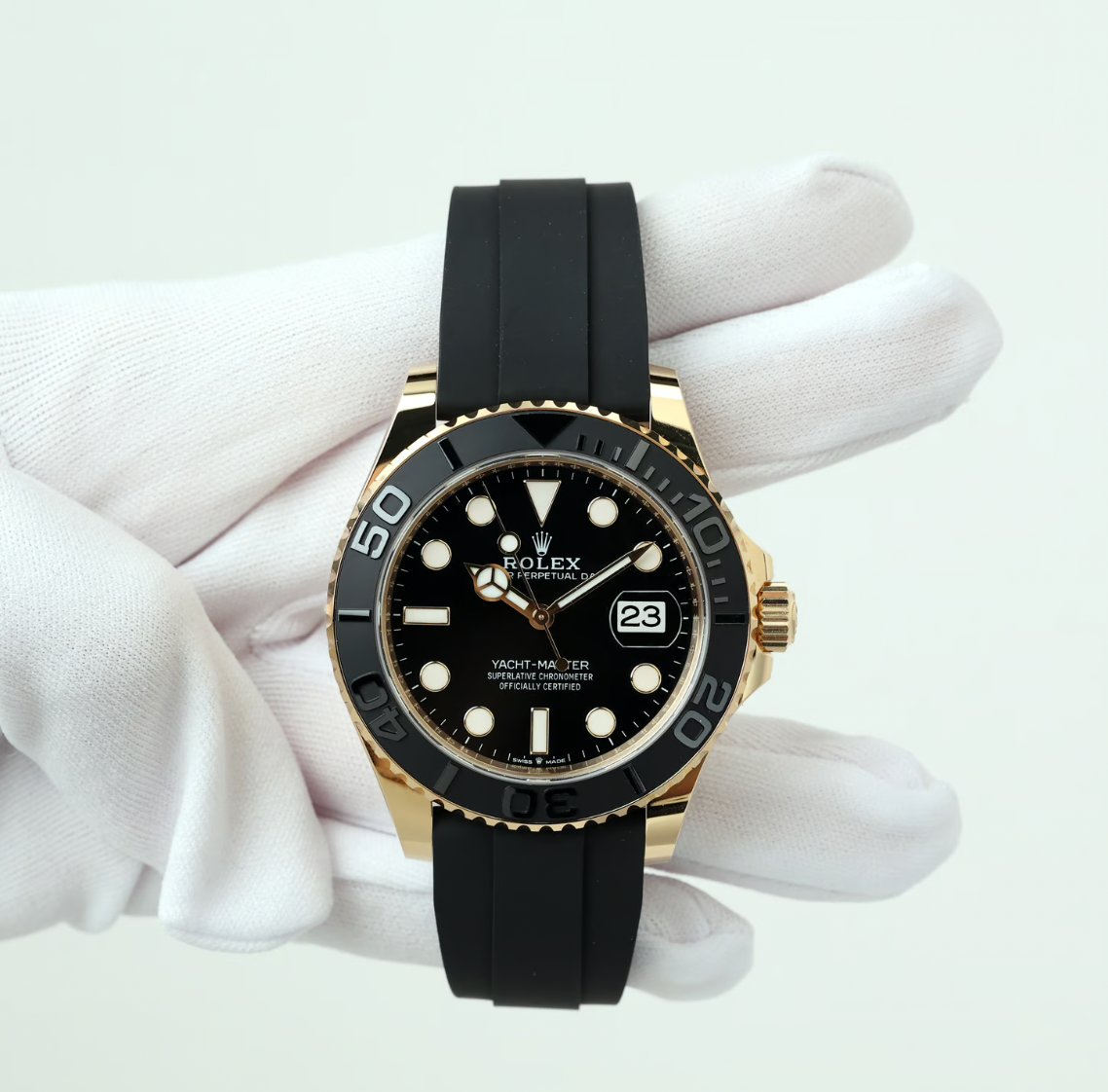 Rolex  Black Oyster Perpetual Date Yacht-Master 42mm Watch