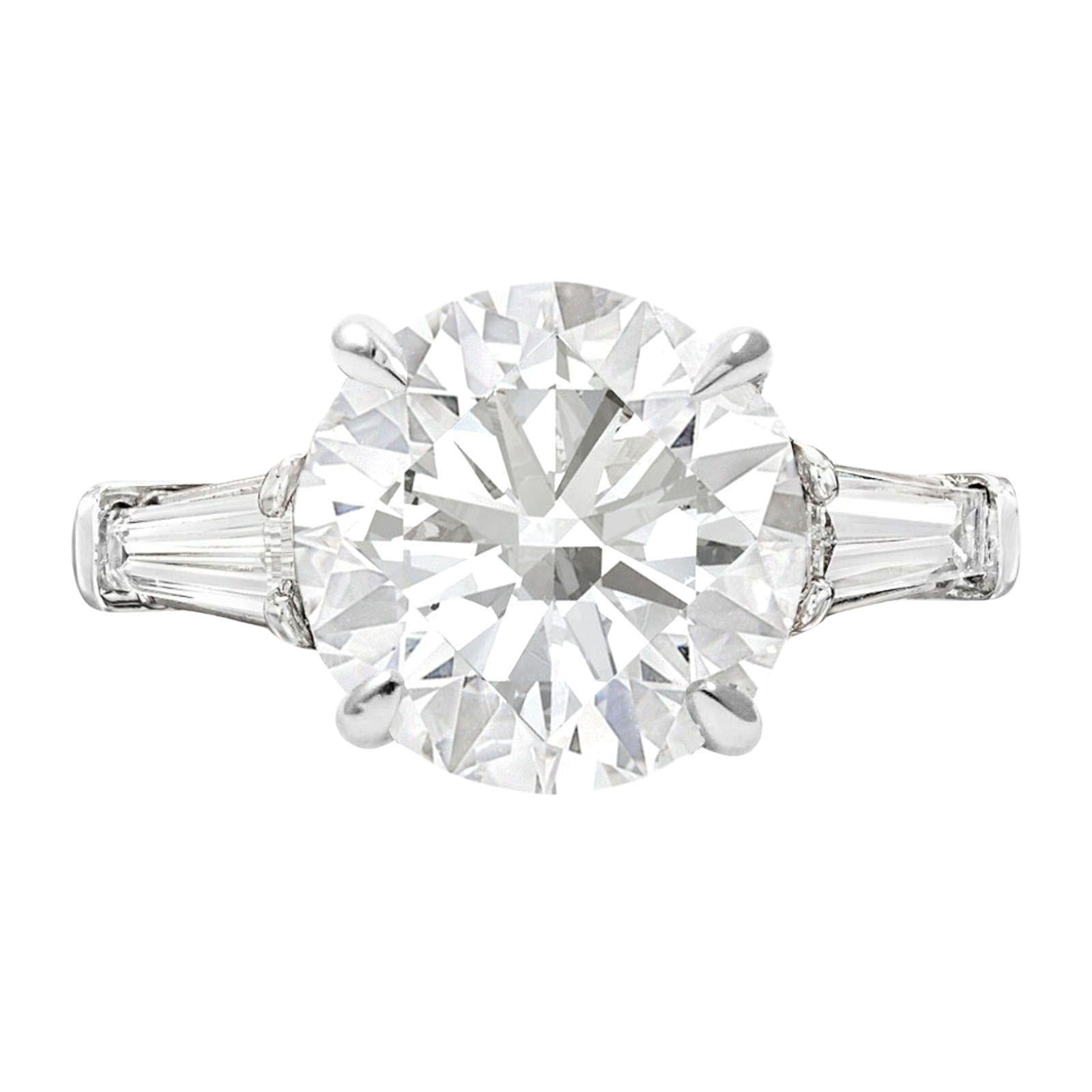 Verde 3ct IGI Certified Lab Grown Round Brilliant Cut Diamond Ring