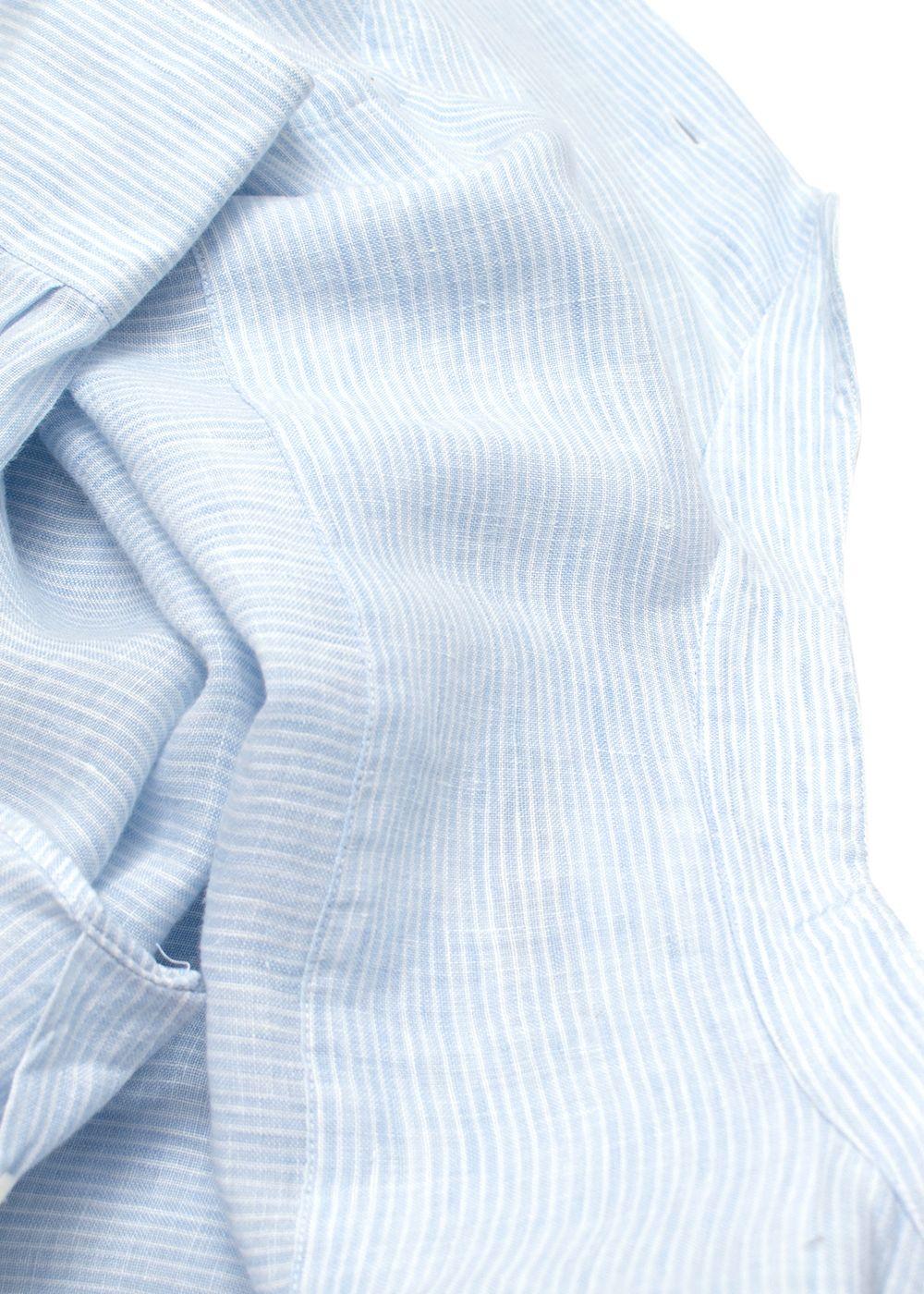 Luca Faloni Blue Fine Stripe Shirt