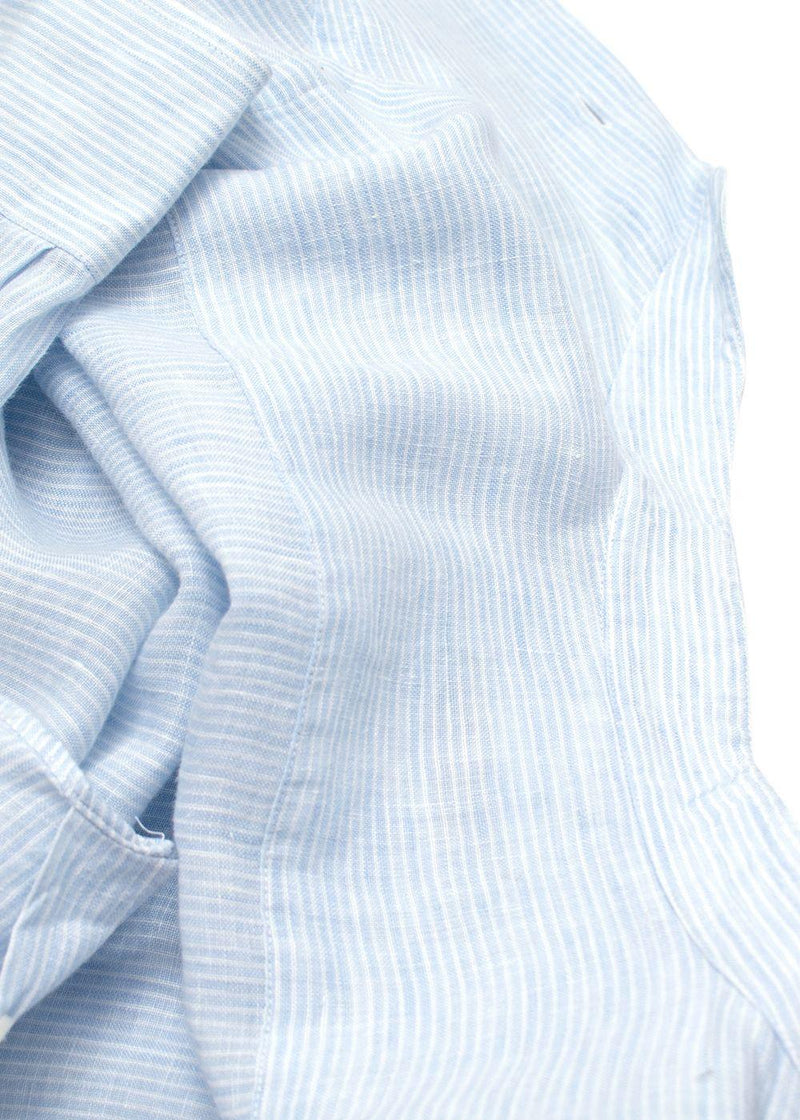 Luca Faloni Blue Fine Stripe Shirt