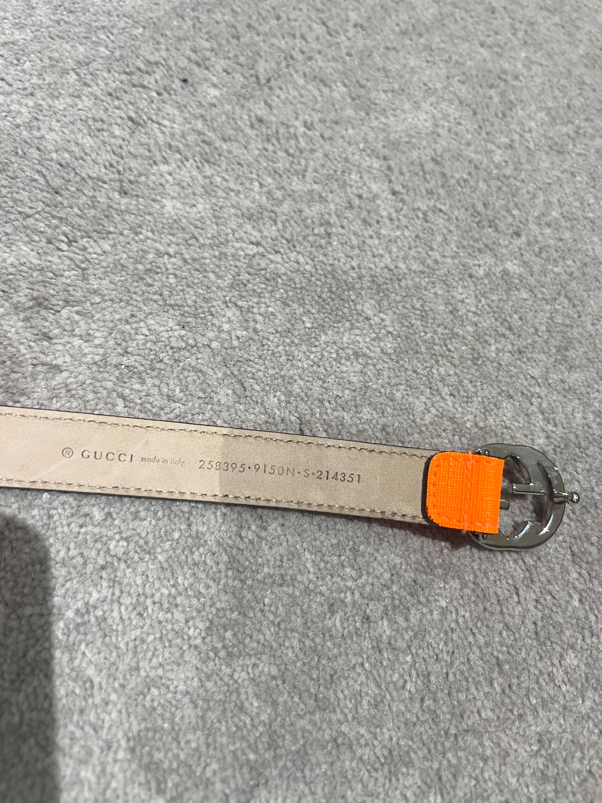 neon orange kids girls belt