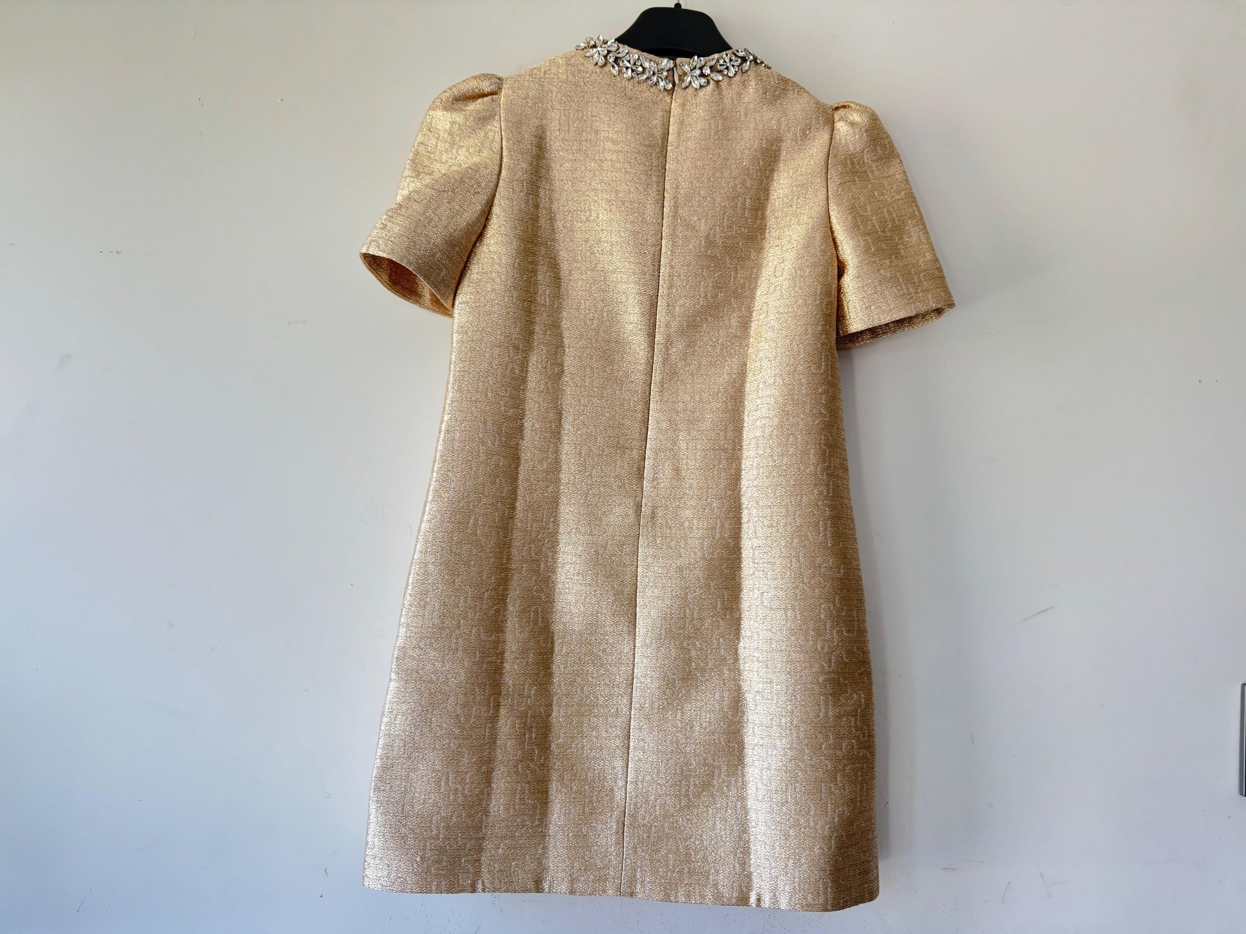 Zimmearmann Gold Crush Shift dress