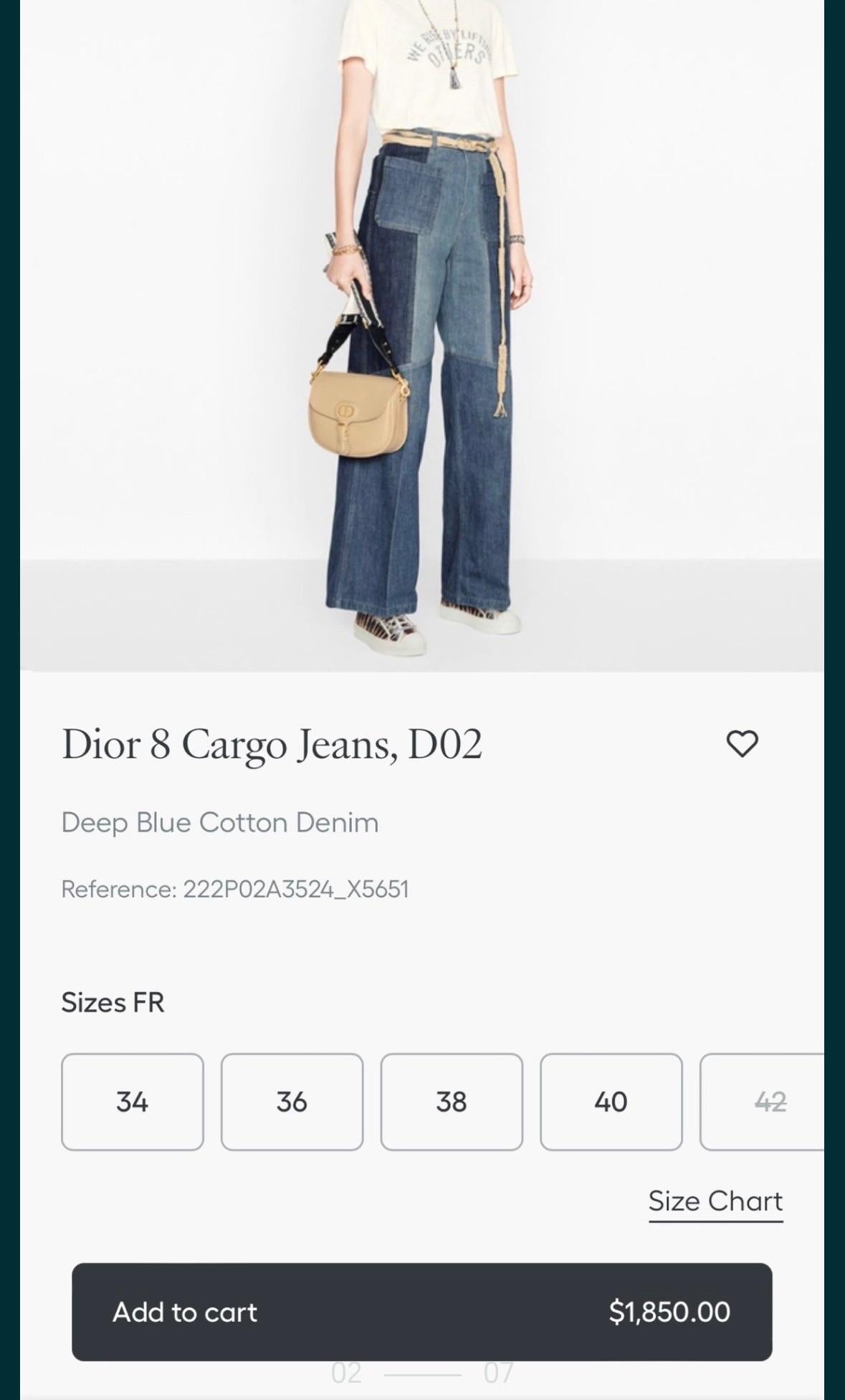 Dior 8 Cargo Jeans