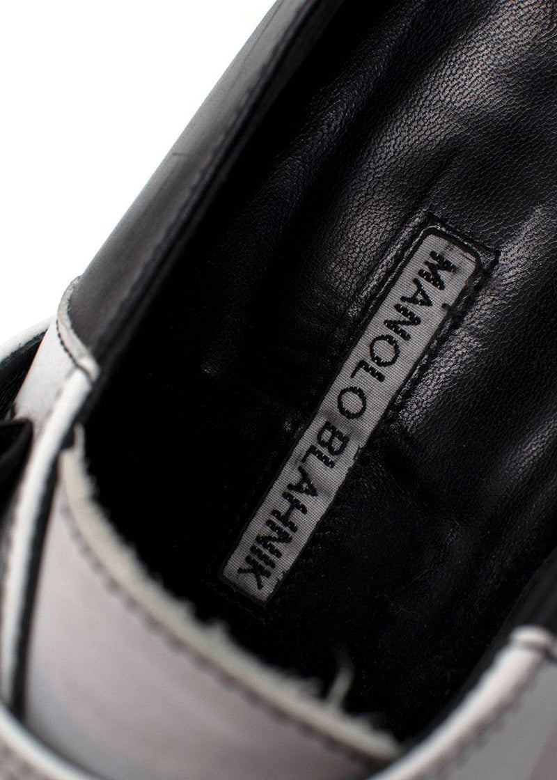Black & White Buckle Loafers