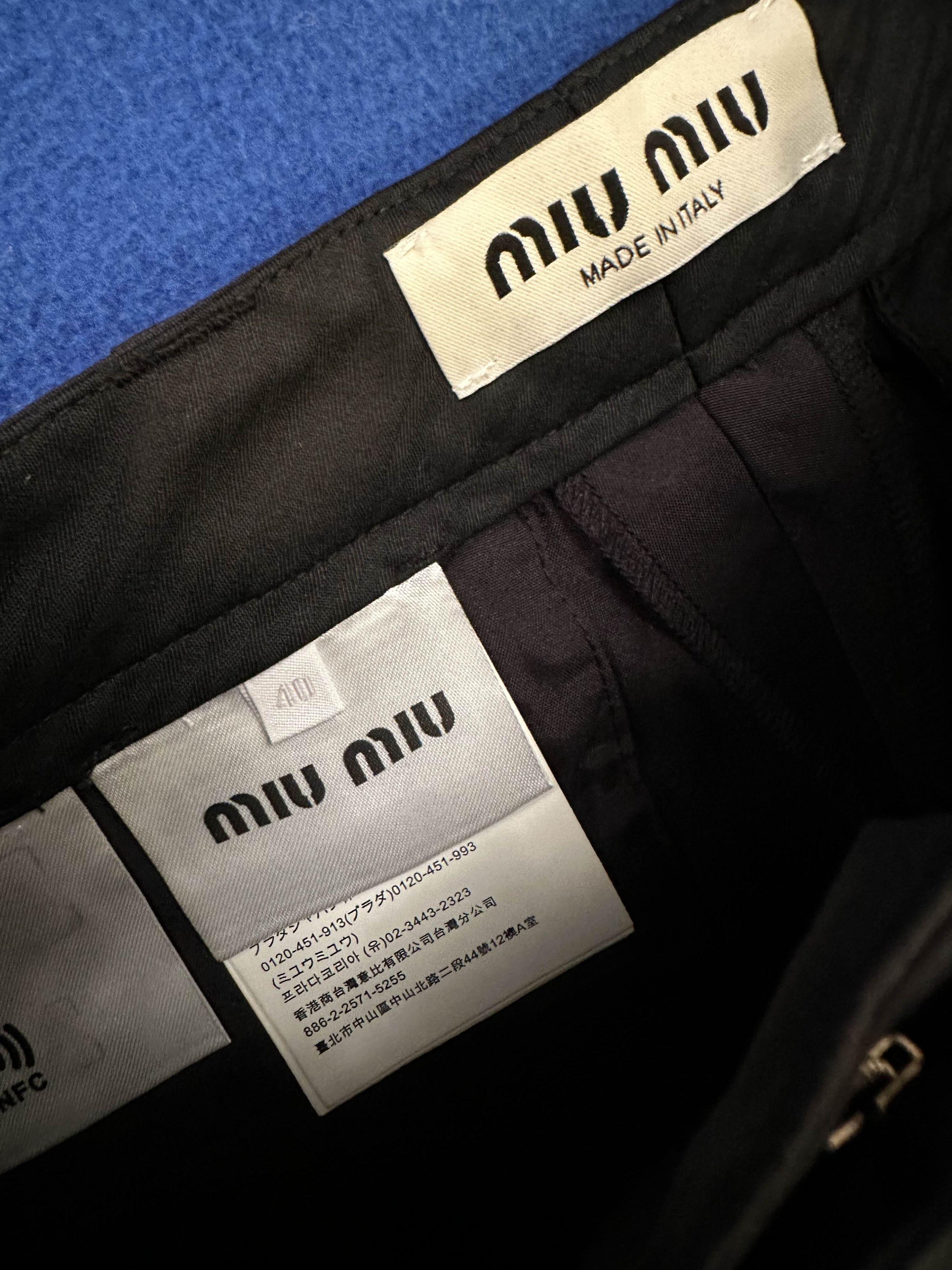 Miu Miu Black Cargo Pants