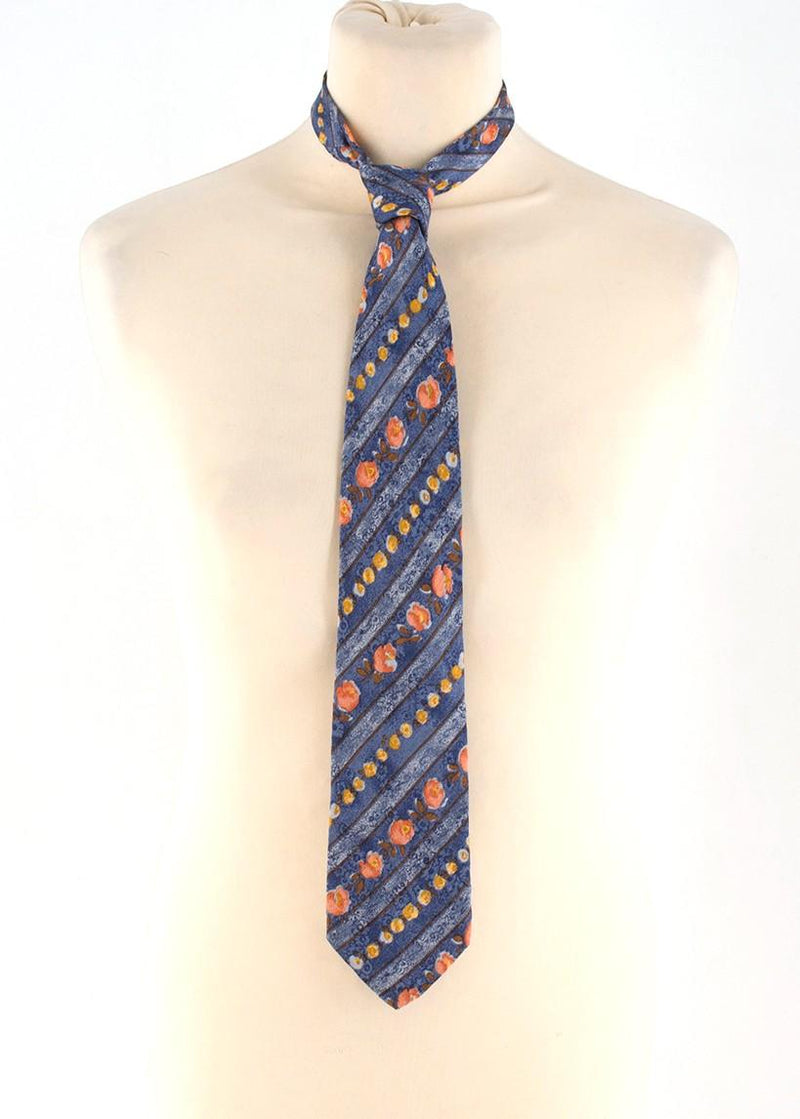 Prochownick Floral-print Silk Tie