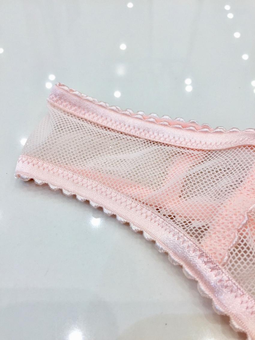 Chantal Thomass Rose Pink Bow Thong