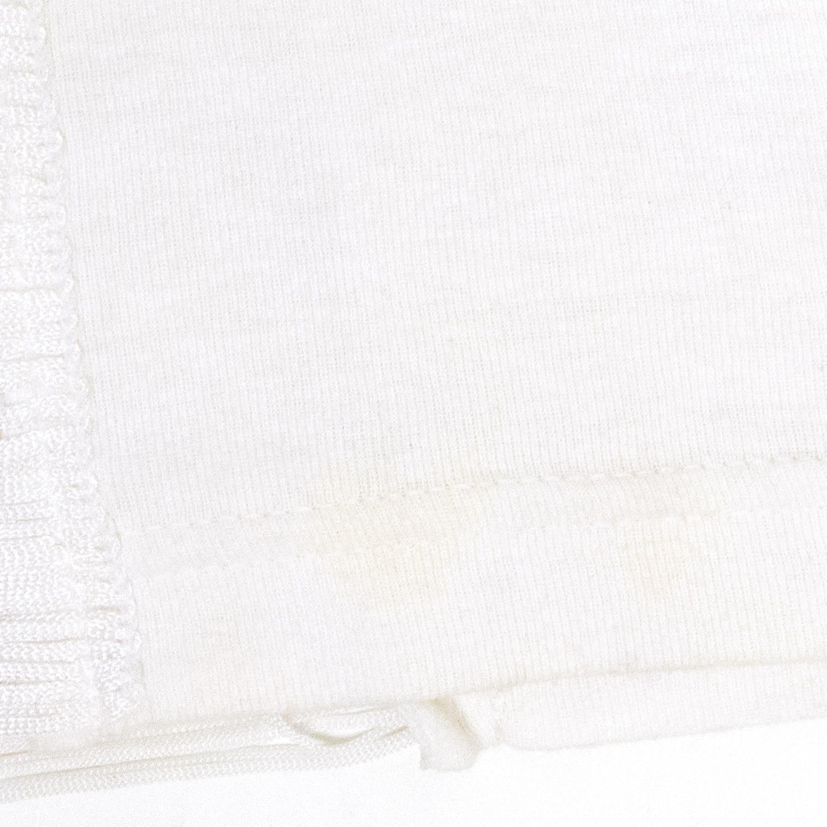 Matthew Williamson White Lace and Fringe Detailing Top