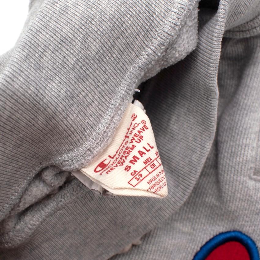Champion Grey Cotton Logo Joggers
