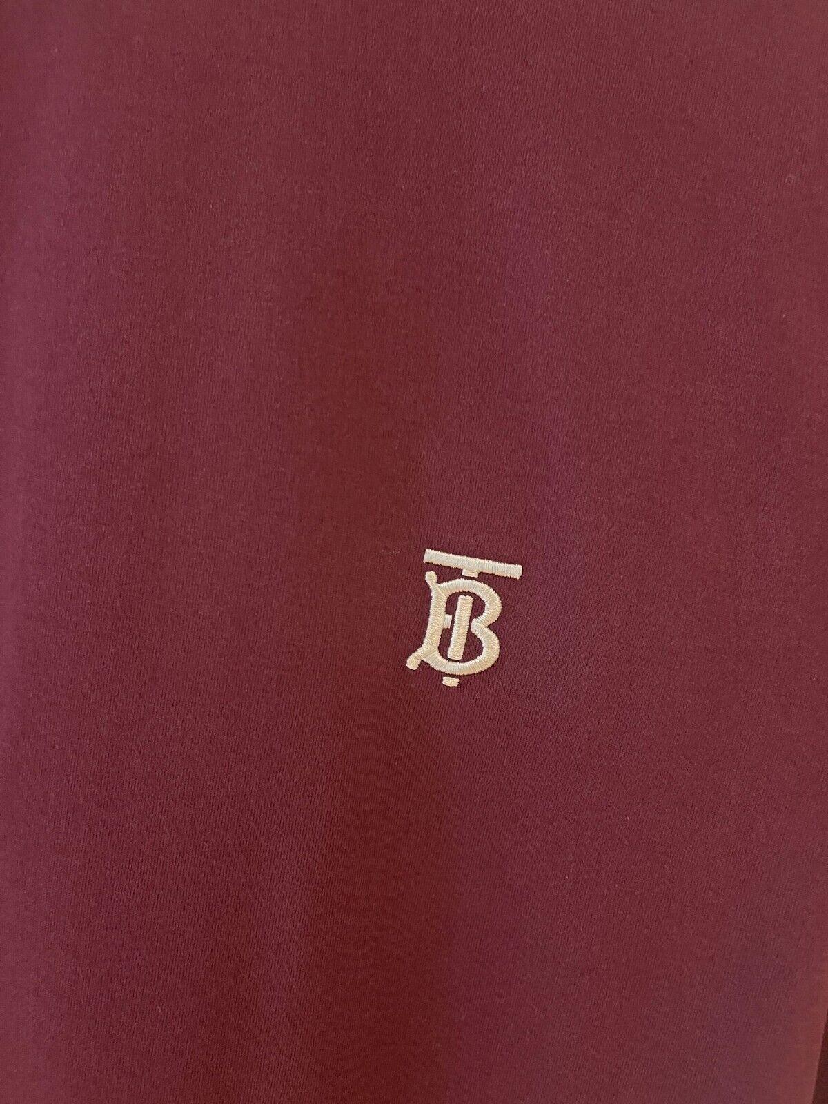 Burberry Burgundy TB Logo T-Shirt