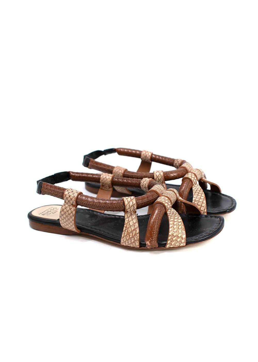 Francesco Russo Python Sandals