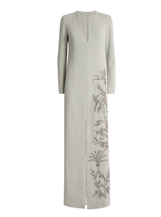 Costarellos Crepe Vita Column Maxi Dress
