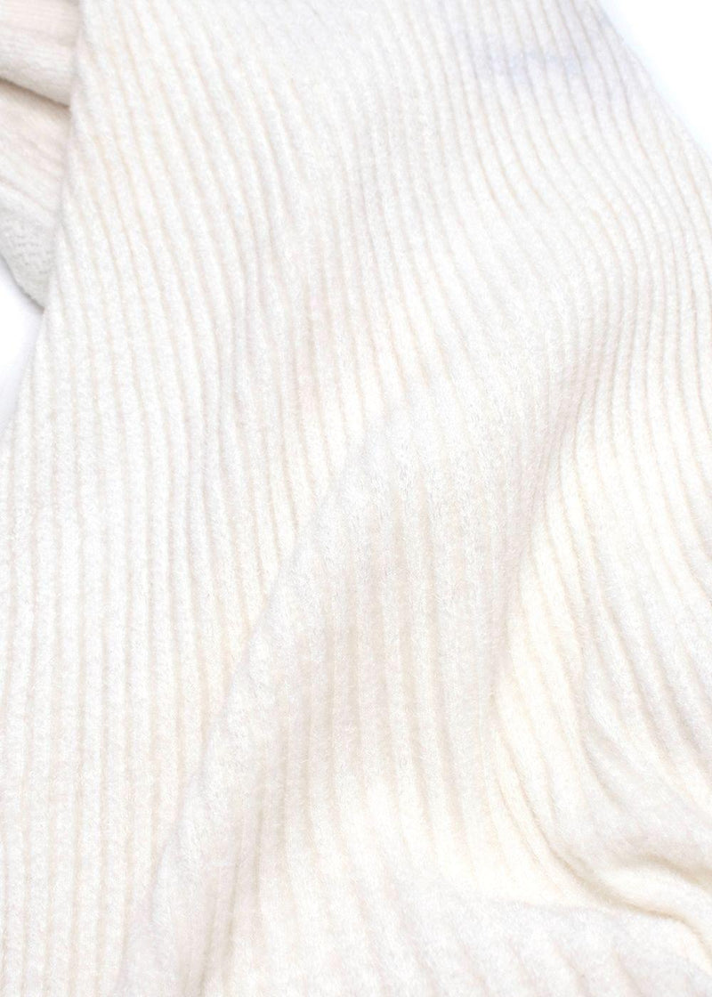 Chanel Faux Pearly and Crystal CC  Short Sleeved Ribbed Knit Top