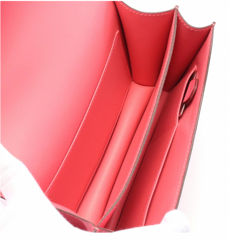Hermès Pink Epsom Leather Constance 18