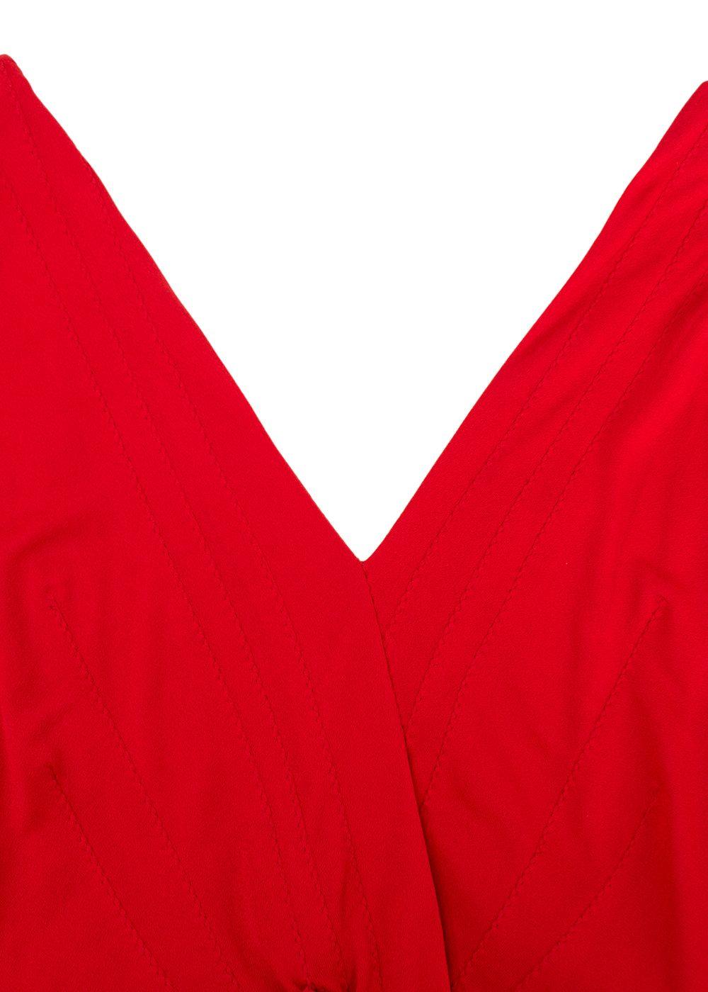 Gucci Red Open Back Sleeveless Dress