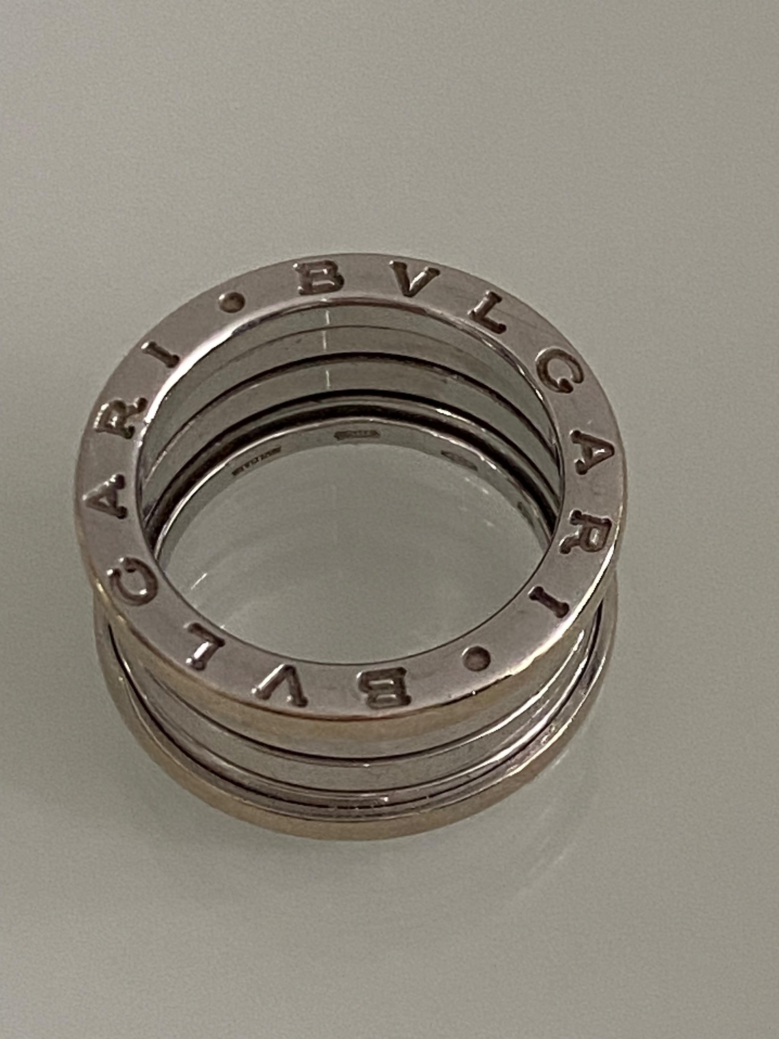 Bvlgari B Zero 1 White Gold 4 Band Ring