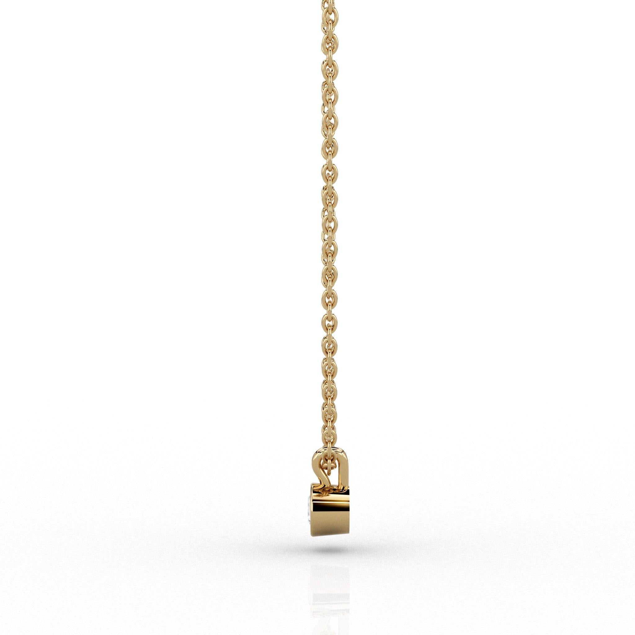 Skydiamond Rae 0.1ct Pendant in 9ct Yellow Gold