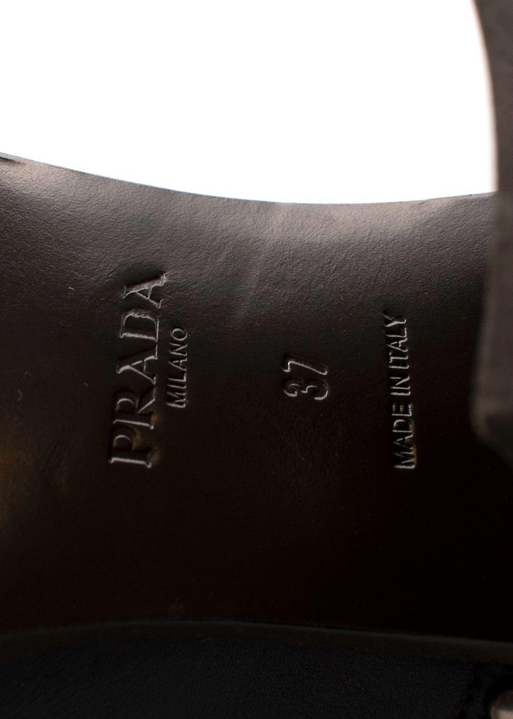 Prada Black Studded Western Boots